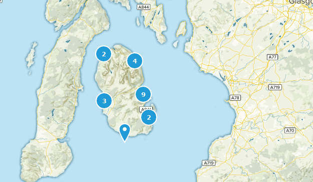 North Ayrshire, Escocia Map