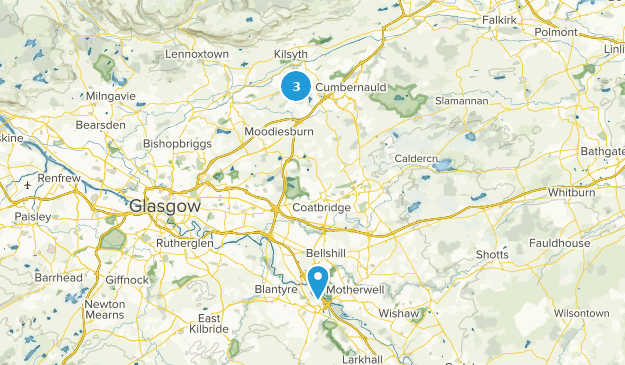 North Lanarkshire, Écosse Map
