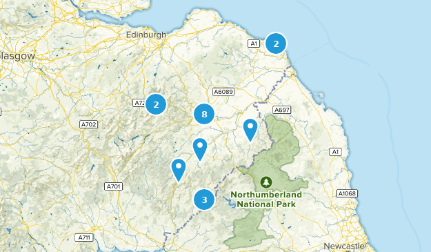Scottish Borders, Schottland Map
