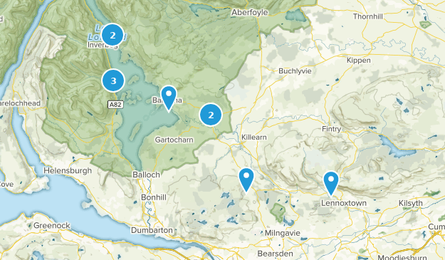 West Dunbartonshire, Scotland Map