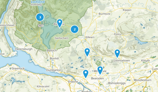 West Dunbartonshire, Scotland Map