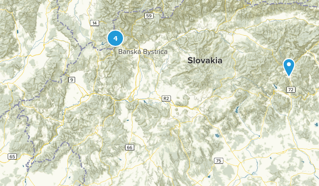 Région de Banská Bystrica, Slovaquie Map