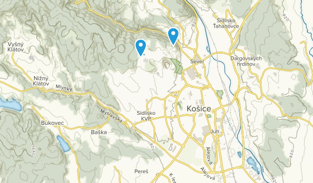 Košický kraj, Slowakei Map