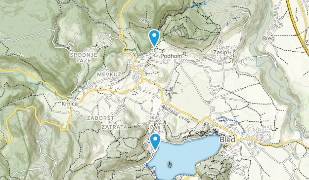 Bled, Slovenia Map