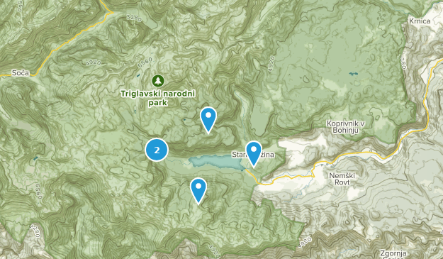 Bohinj, Slovénie Map