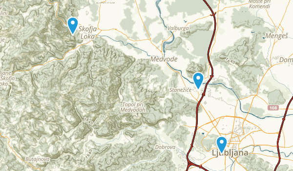 Ljubljana, Slovenia Map