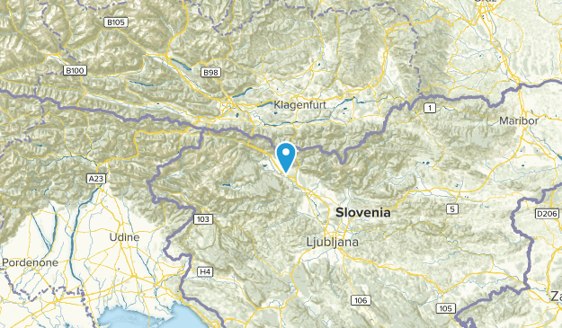 Radovljica, Slowenien Map