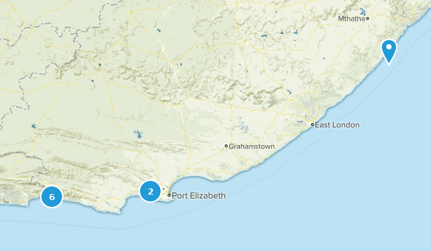 Cap oriental, Afrique du Sud Map