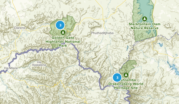 Free State, South Africa Map
