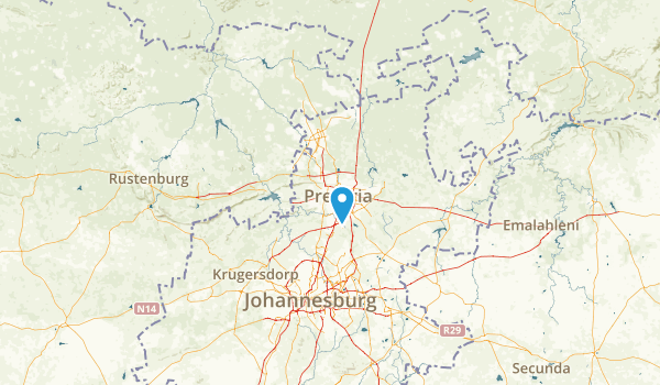 Gauteng, South Africa Map