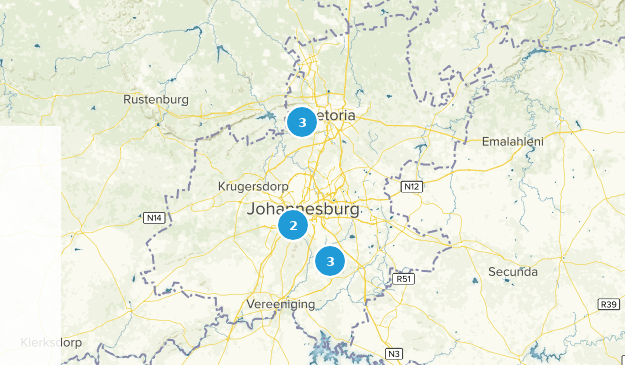 Gauteng, South Africa Map
