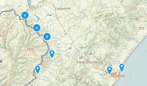 Kwazulu-Natal, South Africa Map
