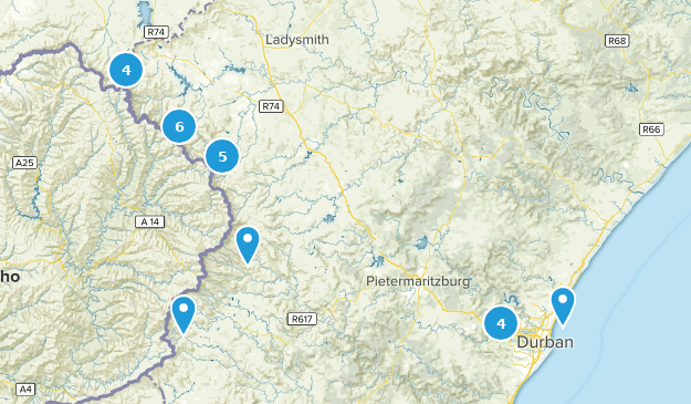 Kwazulu-Natal, South Africa Map