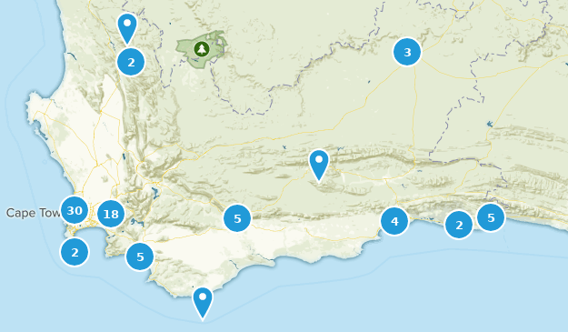 Western Cape, South Africa Map