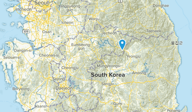 Chungcheongbuk-do, South Korea Map