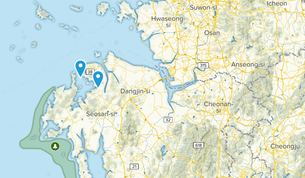 Chungcheongnam-do, Südkorea Map