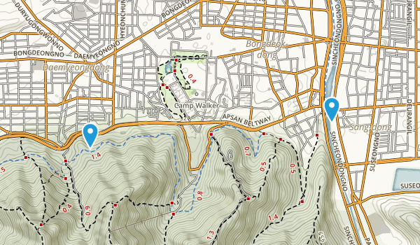 Daegu, South Korea Map