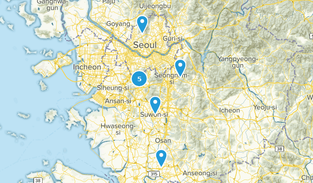 Gyeonggi, Corée du Sud Map