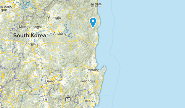 Gyeongsang du Nord, Corée du Sud Map
