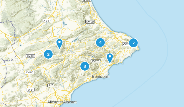 Alicante/Alacant, Spain Map