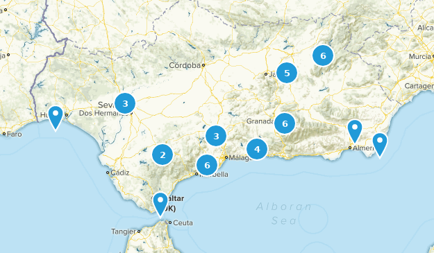 Andalusia, Spain Map