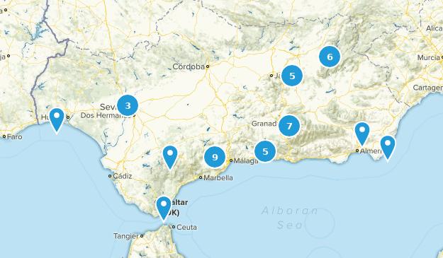 Andalusia, Spain Map
