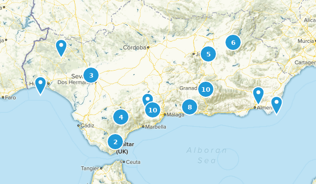 Andalusia, Espagne Map