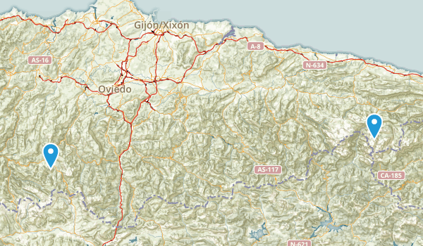 Asturias, Spain Map