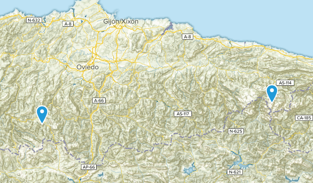 Asturias, Spain Map