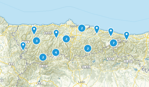 Asturias, Spain Map