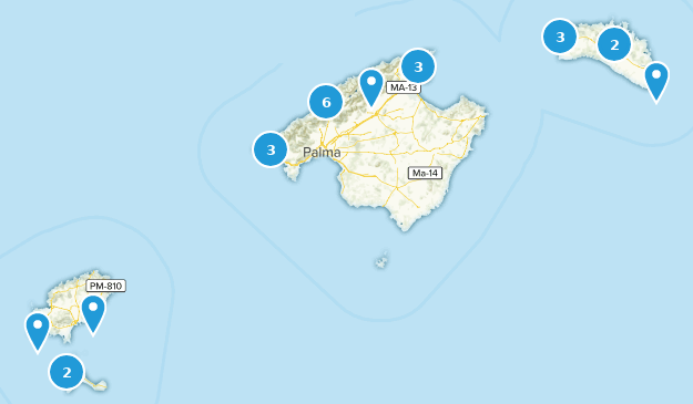 Balearic Islands, Spain Map