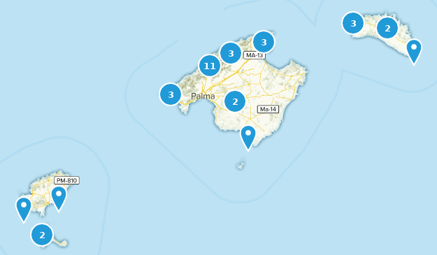 Balearische Inseln, Spanien Map