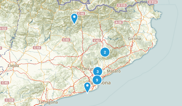 Barcelona, Spain Map