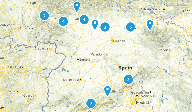Castile and León, Spain Map