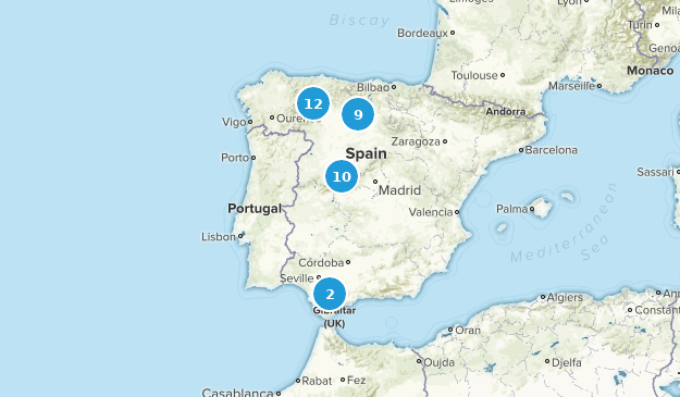 Castile and León, Spanien Map