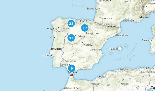 Castile and León, Spanien Map