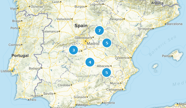 Castilla - La Mancha, Spain Map