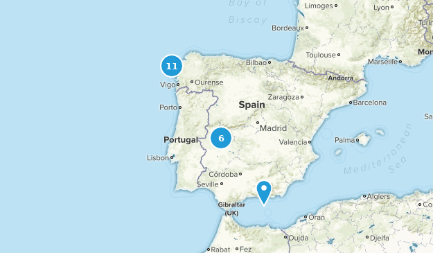 Extremadura, Spanien Map