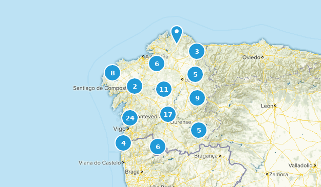 Galicia, Spain Map