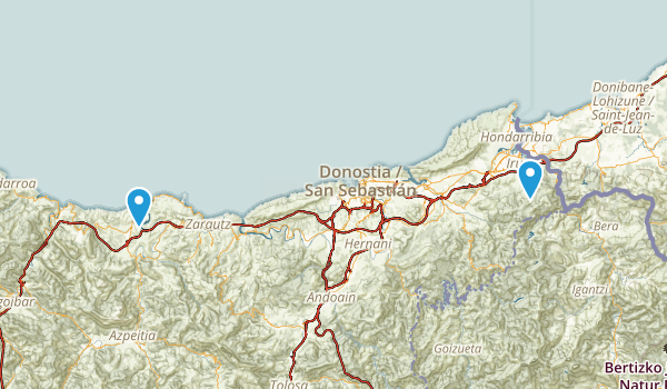Gipuzkoa, Spain Map