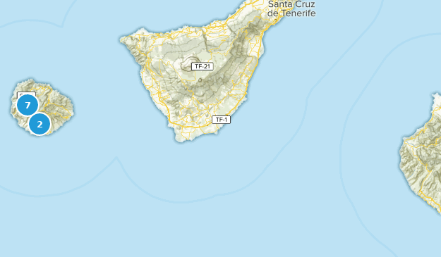 La Gomera, Spanien Map