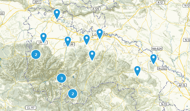 La Rioja, Spanien Map