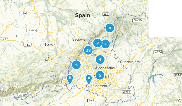 Madrid, España Map