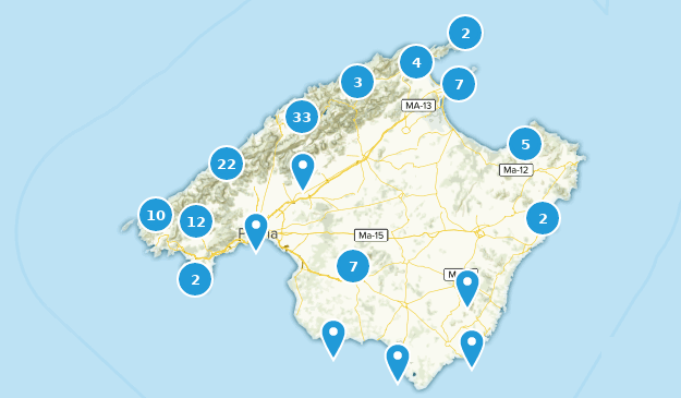 Mallorca, España Map