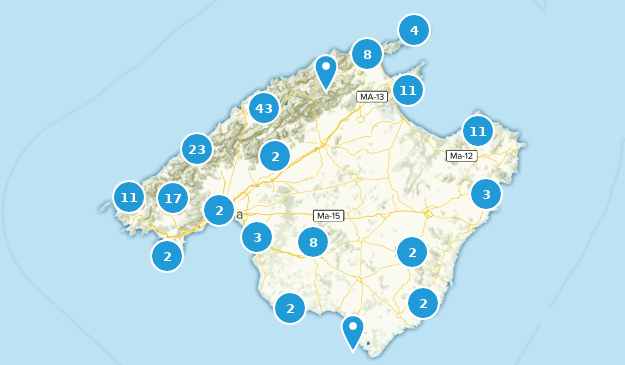 Mallorca, Spain Map