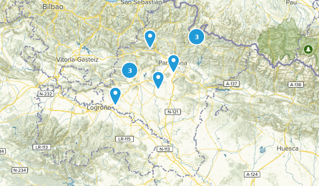 communauté forale de Navarre, Espagne Map