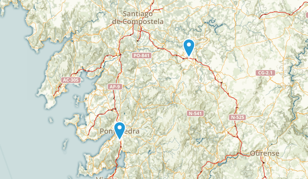 Pontevedra, Spain Map