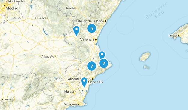 Valencian Community, Spain Map