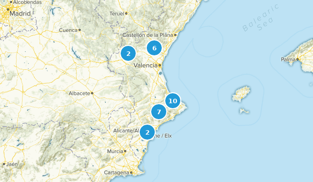 Valencian Community, Espagne Map