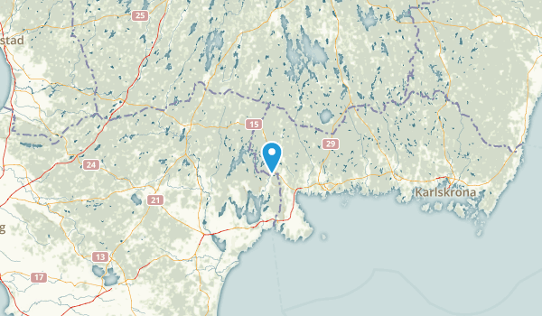 Blekinge, Sweden Map